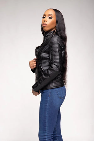 Charisma Faux Leather Moto Jacket